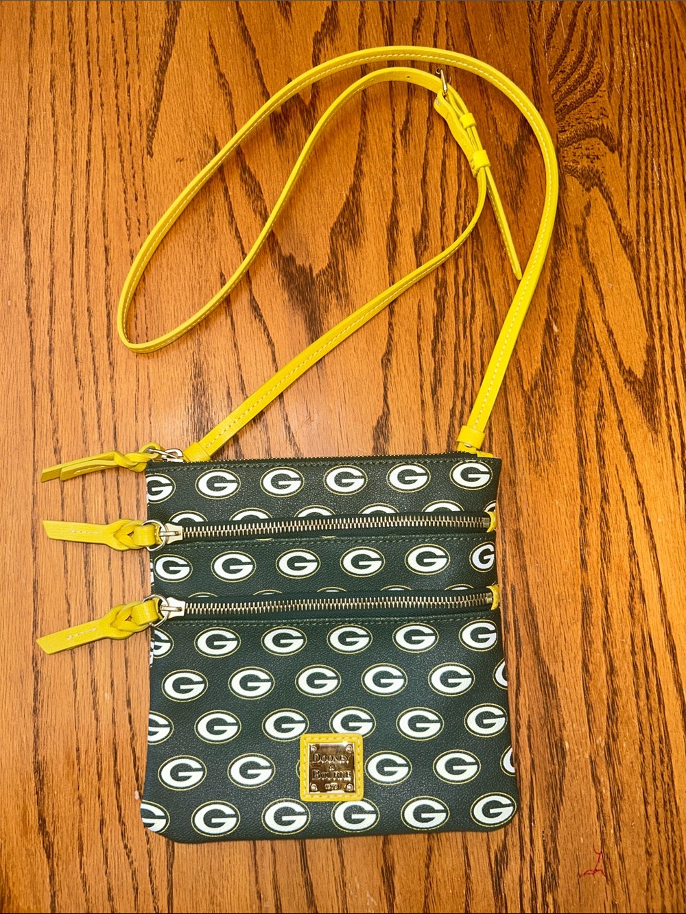 Dooney & Bourke Green and Yellow Green Bay Packers Crossbody